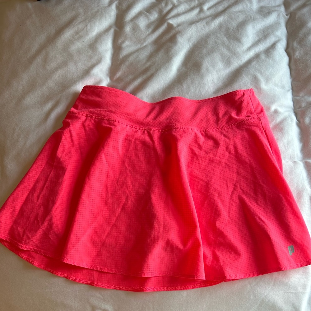 Bright pink Prince tennis skirt, size youth large(14)
